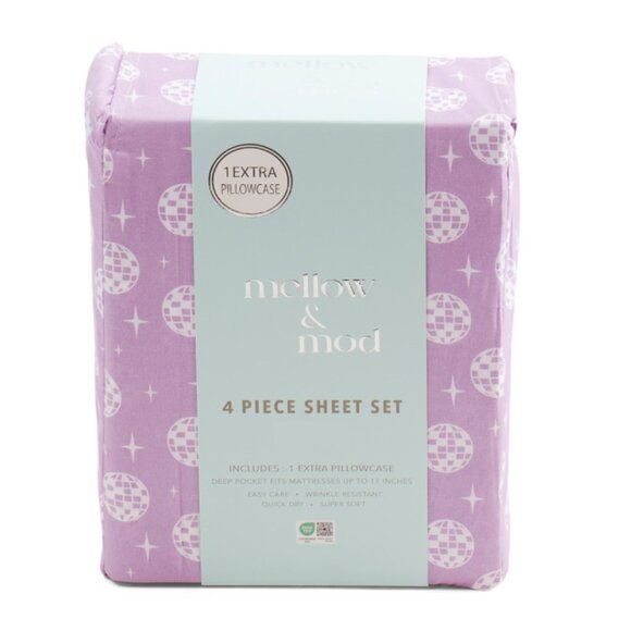 MELLOW & MOD Multi Disco Sheet Set - Picture 1 of 1